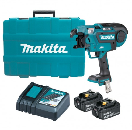 MAKITA - REBAR TYING TOOL KIT 18V - W/ 2 X 3.0AH AND 5 X WIRE SPOOL